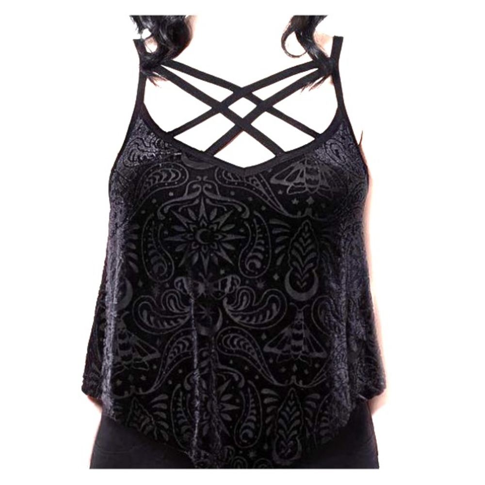 Killstar Thea Burnout Velvet Tank